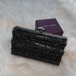 Judith Leiber Sparkling Black Clutch